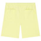 Boys White & Yellow Shorts Set, 1, hi-res