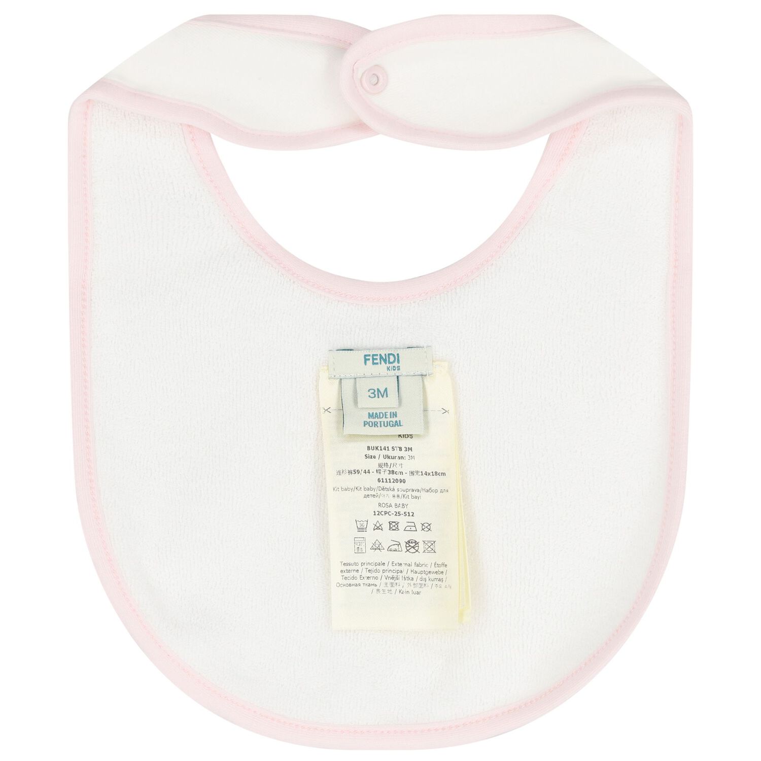 Baby Girls Ivory & Pink Logo Babygrow Gift Set, 2, hi-res image number null