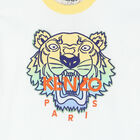 Boys White Embroidered Tiger Logo T-Shirt, 1, hi-res