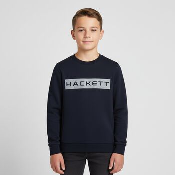 Boys Navy Blue Logo Sweatshirt