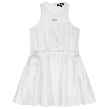 Girls Silver Logo Dress