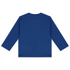 Younger Boys Blue Spaceship Long Sleeve Top, 1, hi-res