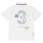 Boys White Logo Polo Shirt, 1, hi-res