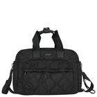 Black Logo Quilted Baby Changing Bag, 1, hi-res