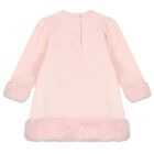 Baby Girls Pink Teddy Bear Dress, 1, hi-res