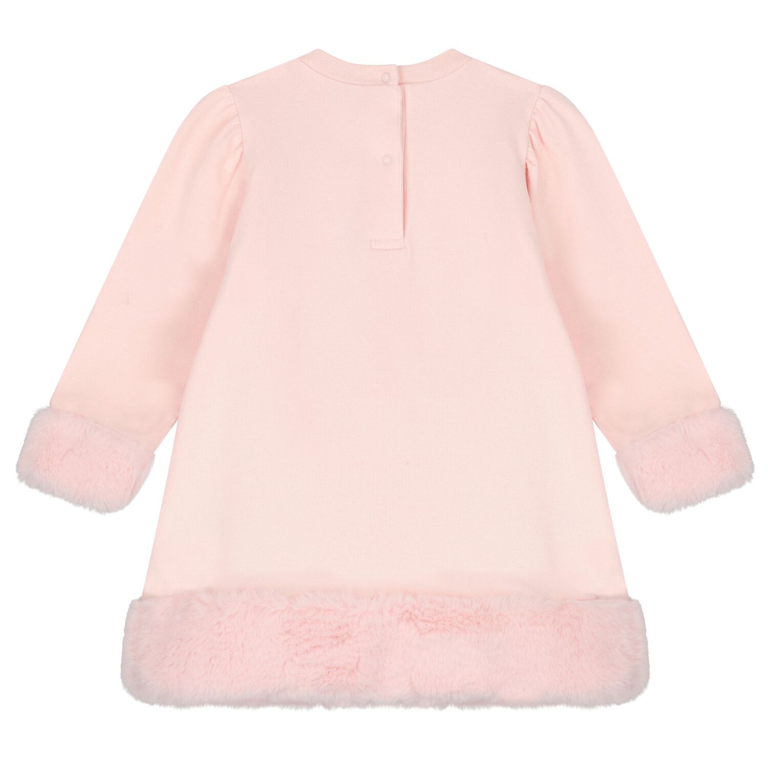 Baby Girls Pink Teddy Bear Dress, 1, hi-res image number null