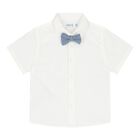 Younger Boys White & Blue Shorts Set, 2, hi-res