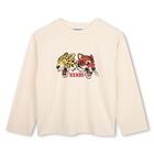 Beige Tiger & Friend Logo Long Sleeve Top, 1, hi-res