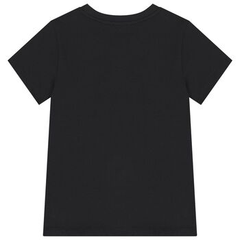 Black Teddy Bear Logo T-Shirt
