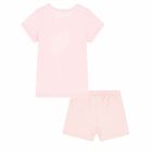 Girls Pink Logo Pyjamas, 1, hi-res
