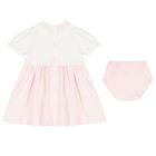 Baby White & Pink Floral Dress Set, 1, hi-res
