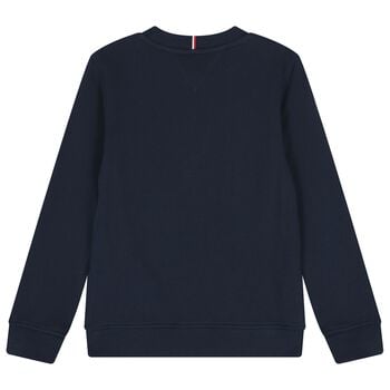 Boys Navy Blue Logo Sweatshirt