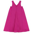 Girls Pink Sleeveless Dress, 2, hi-res