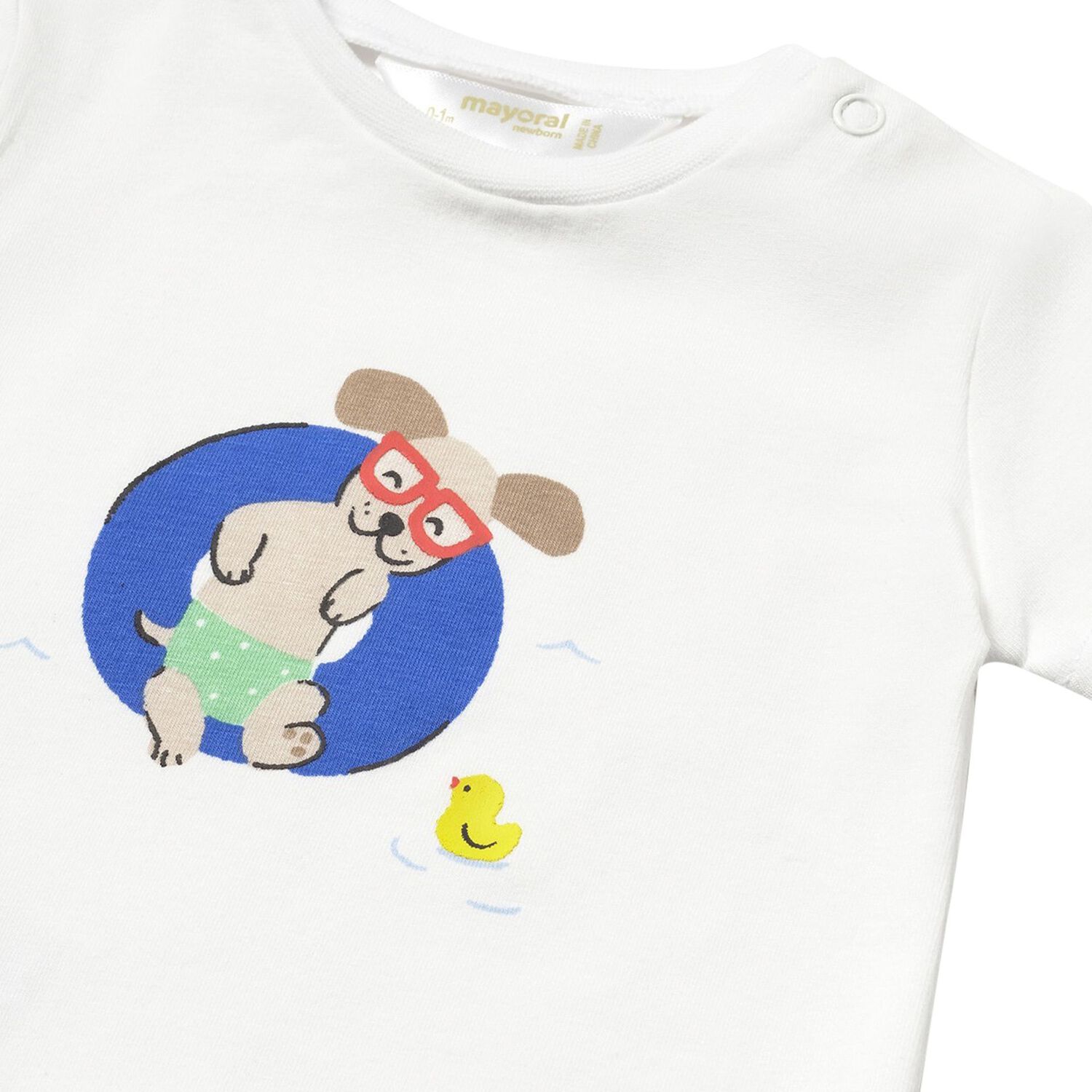 Baby Boys White & Green Shorts Set, 1, hi-res