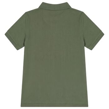 Boys Green Logo Polo Shirt