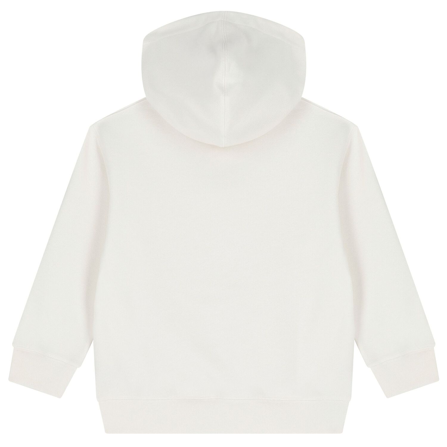 Boys Ivory Logo Hooded Top, 1, hi-res