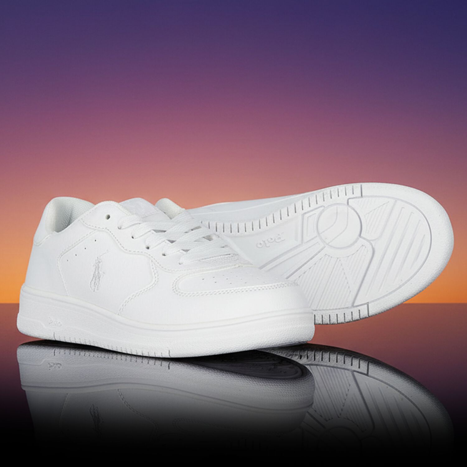White Logo Trainers, 1, hi-res