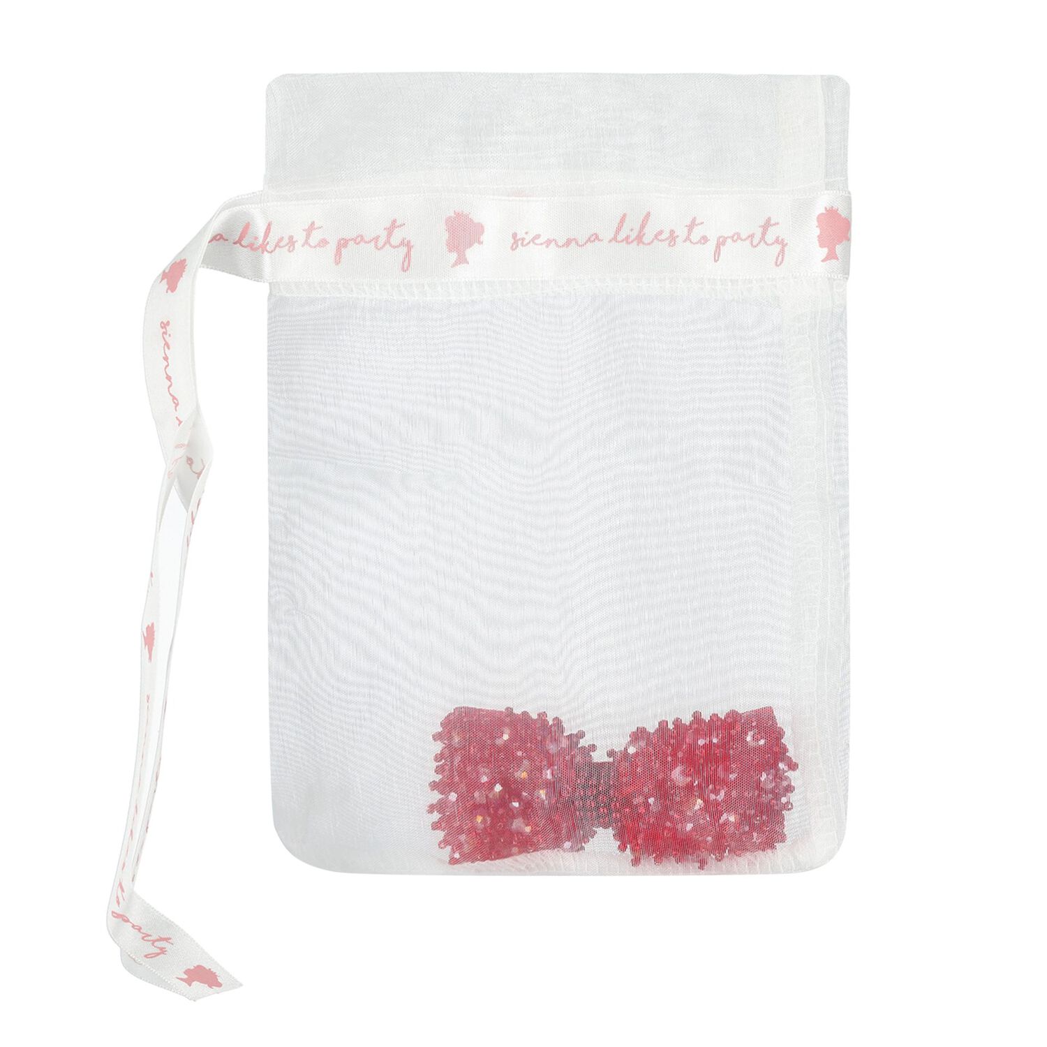 Girls Red Embellished Bow Hair Clip, 3, hi-res image number null