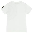 Boys White Logo T-Shirt, 1, hi-res