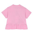 Younger Girls Pink & Ivory Logo Leggings Set, 1, hi-res