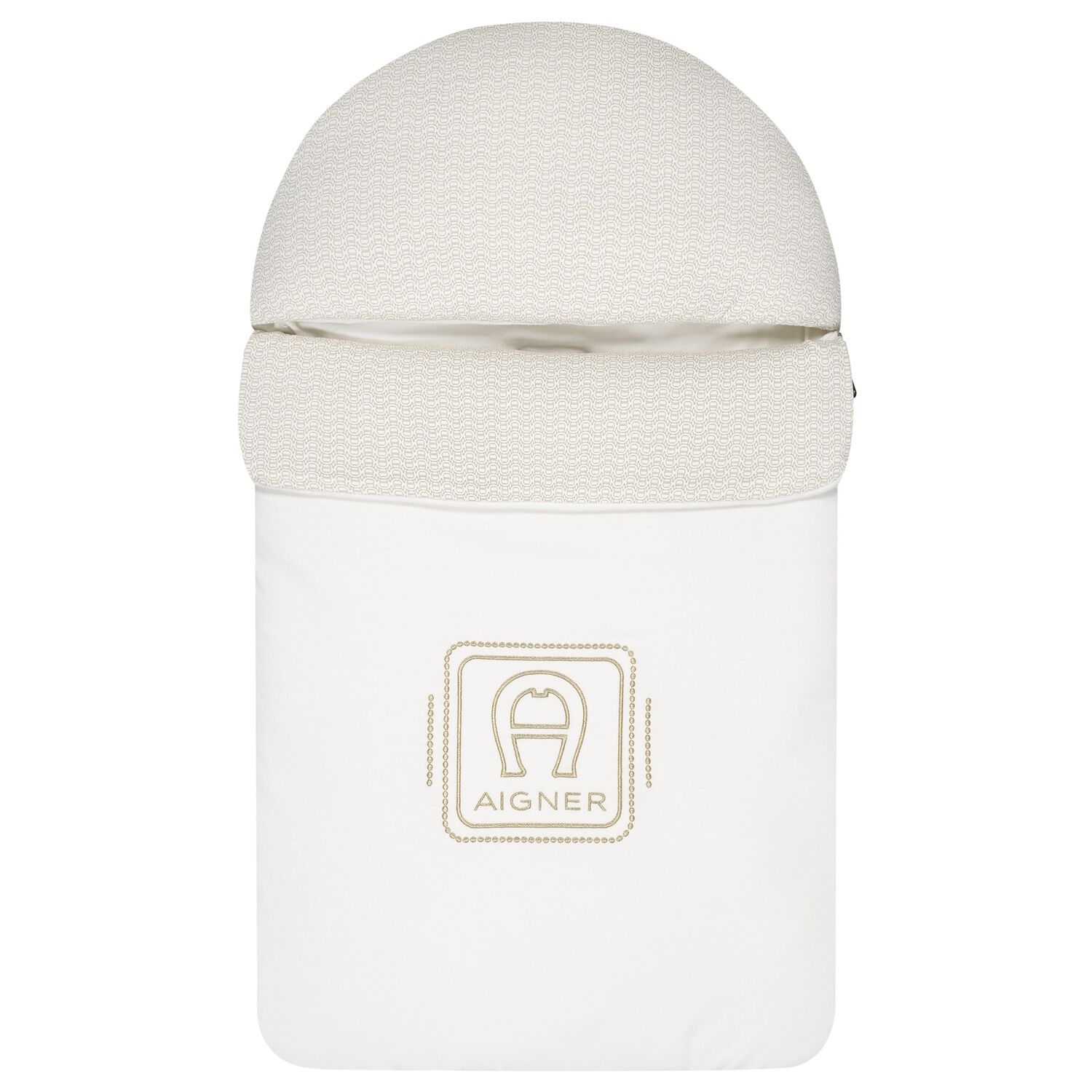 Ivory & Gold Logo Baby Nest, 1, hi-res