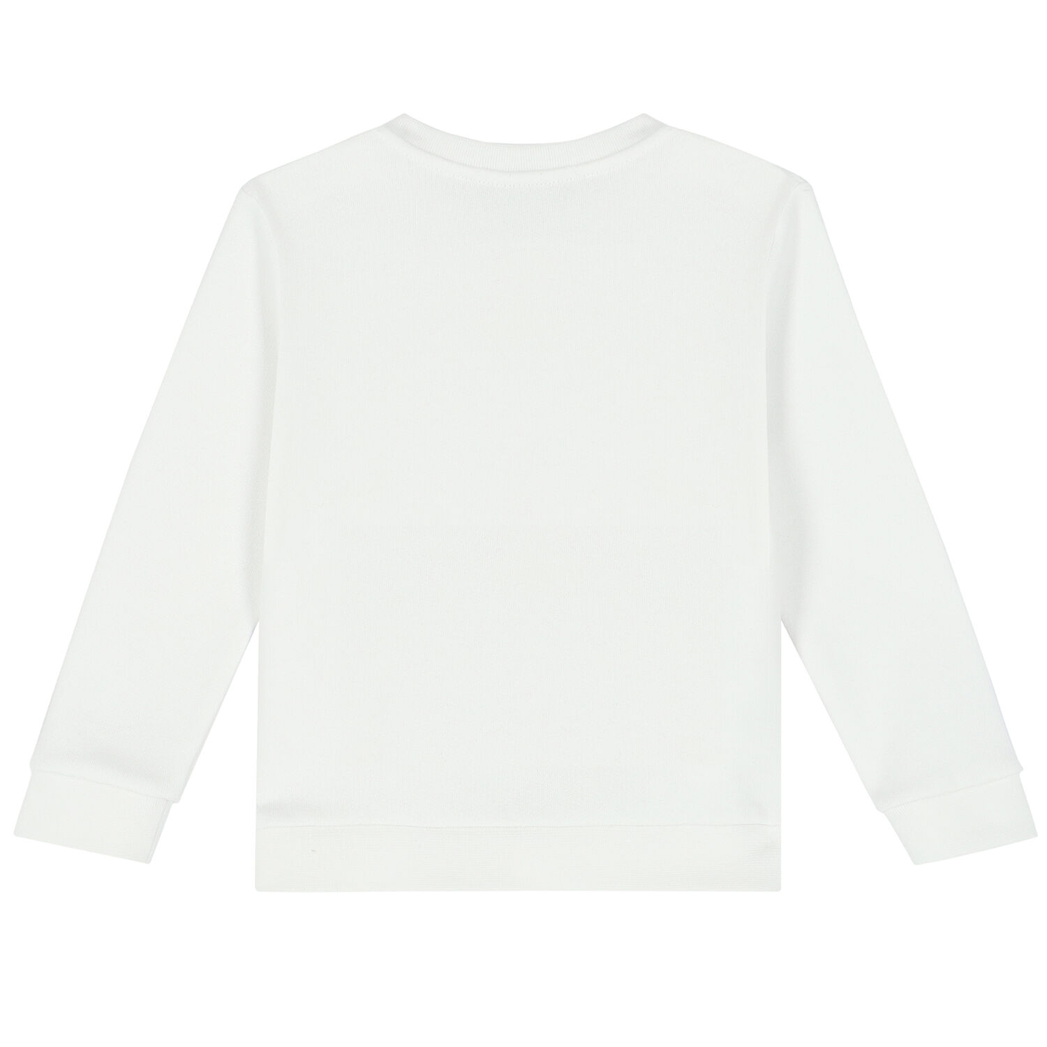 Younger Girls White Logo Sweatshirt, 1, hi-res
