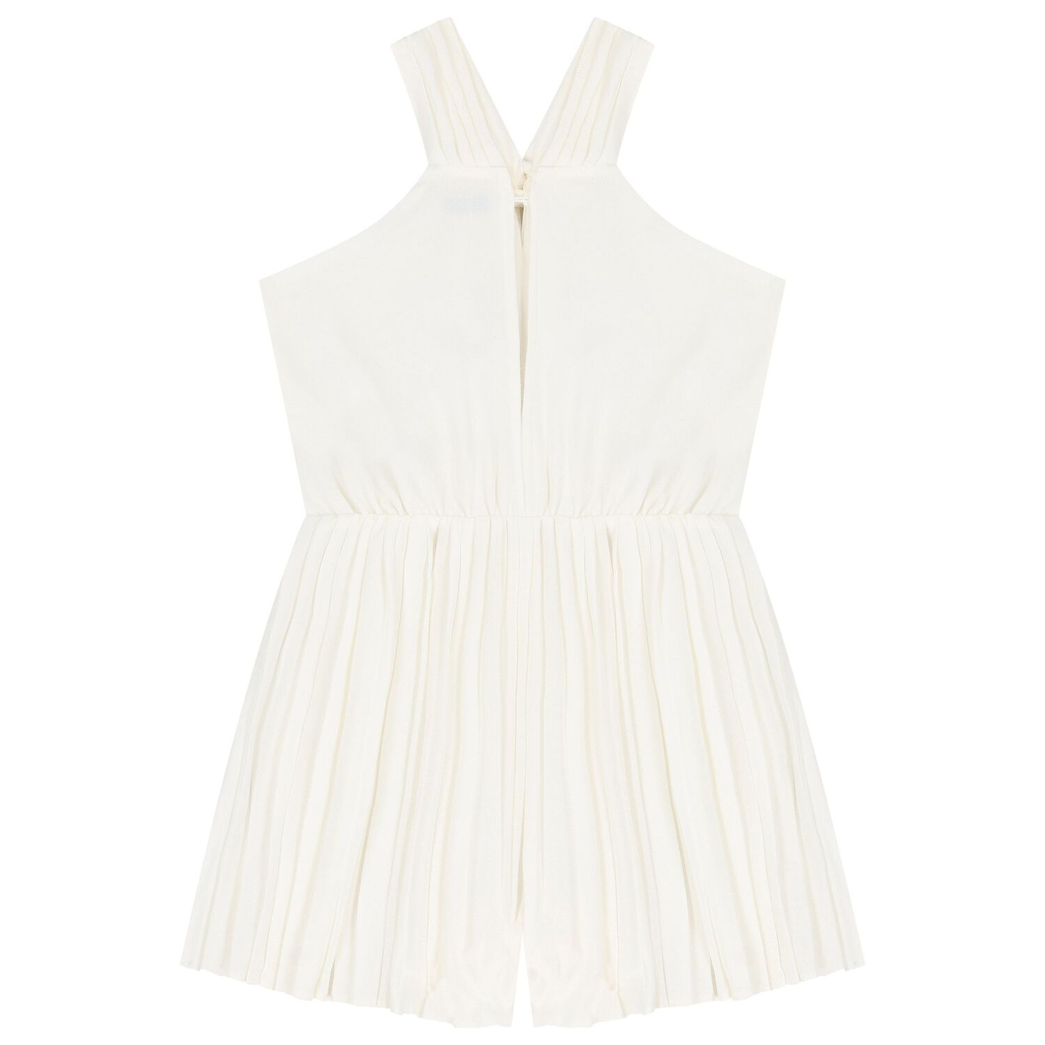 Girls Ivory Pleated Playsuit, 2, hi-res image number null