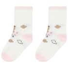 Baby Girls Pink & White Socks ( 4-Pack ), 4, hi-res