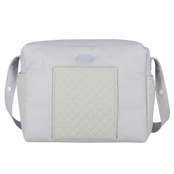 Grey Quilted Baby Changing Bag