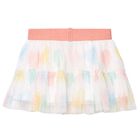 Girls White Hearts Tulle Skirt Set, 1, hi-res