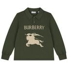 Boys Green Knight Logo Polo Shirt, 1, hi-res