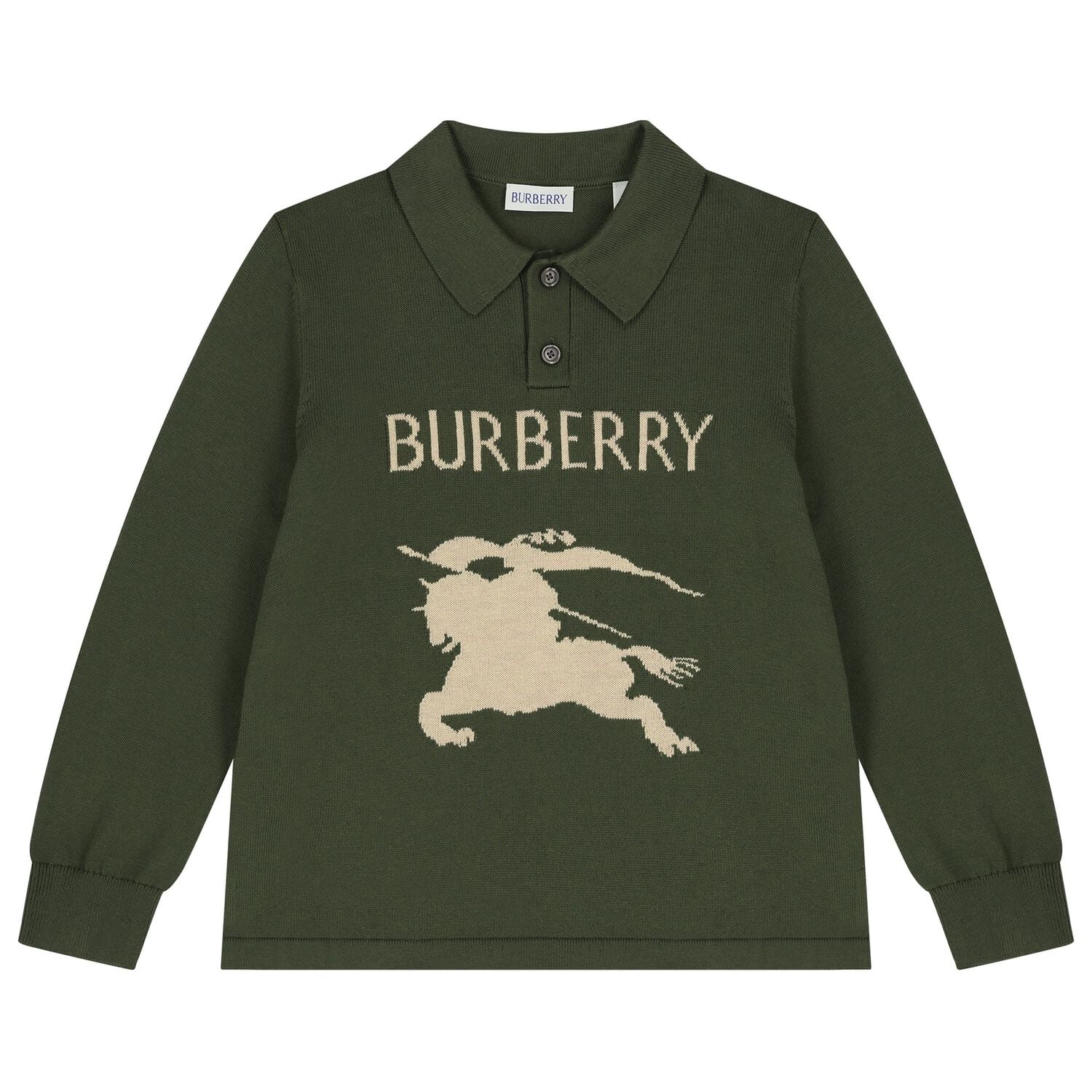 Boys Green Knight Logo Polo Shirt, 1, hi-res