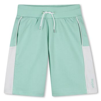 Boys Aqua Logo Shorts