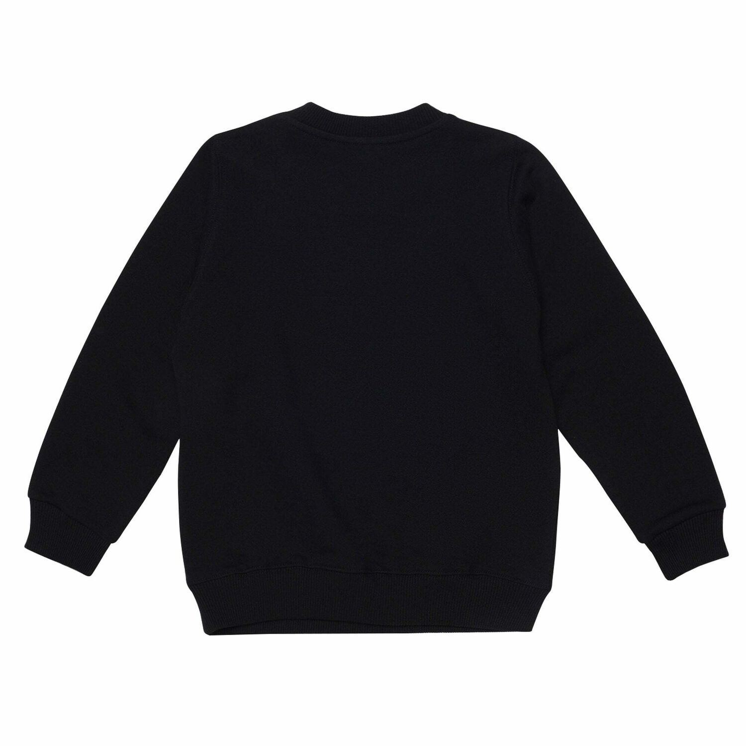 Girls Black Logo Sweatshirt, 1, hi-res