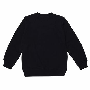 Girls Black Logo Sweatshirt