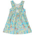 Girls Blue Pineapple Dress, 1, hi-res