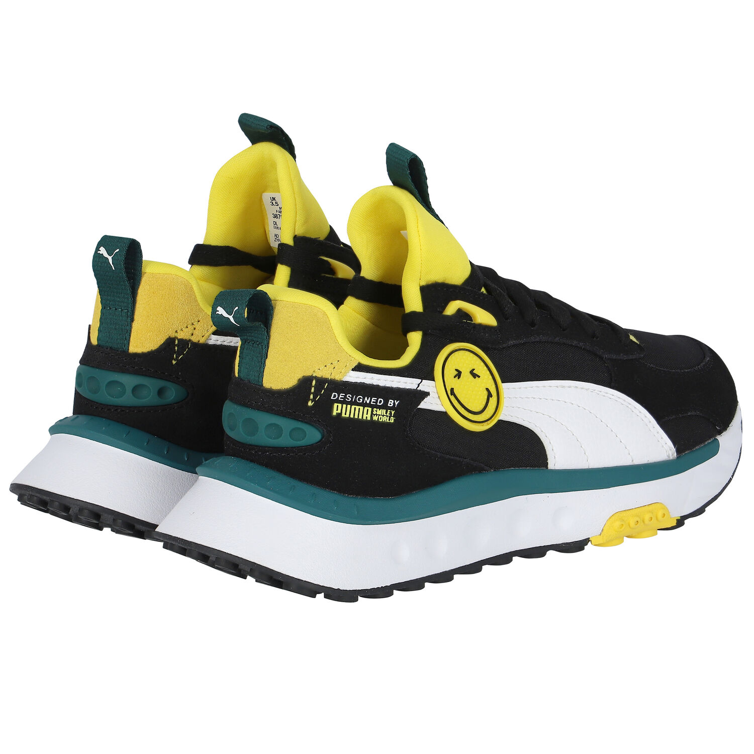 Black & Yellow WR Flex Trainers, 1, hi-res