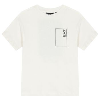 Boys White Logo T-Shirt