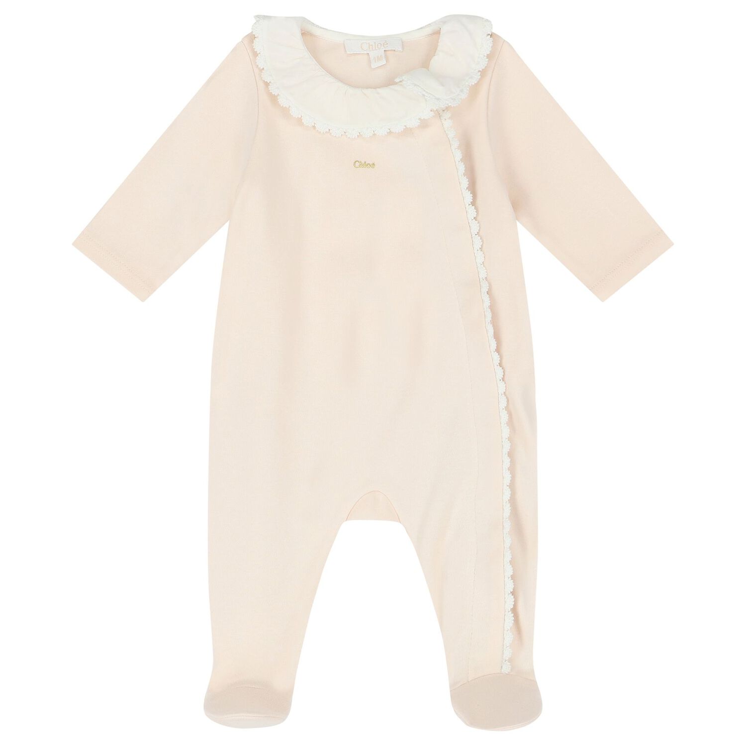 Baby Girls Pink Babygrow & Bib Gift Set, 1, hi-res