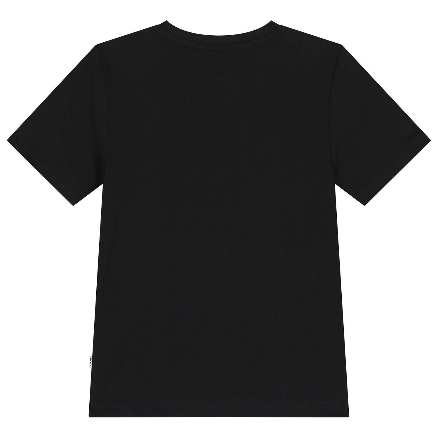 Boys Black Logo T-Shirt, 1, hi-res
