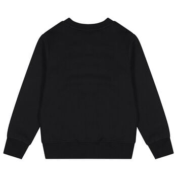 Girls Black & Pink Logo Sweatshirt