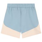 Younger Boys Beige & Blue Shorts, 2, hi-res