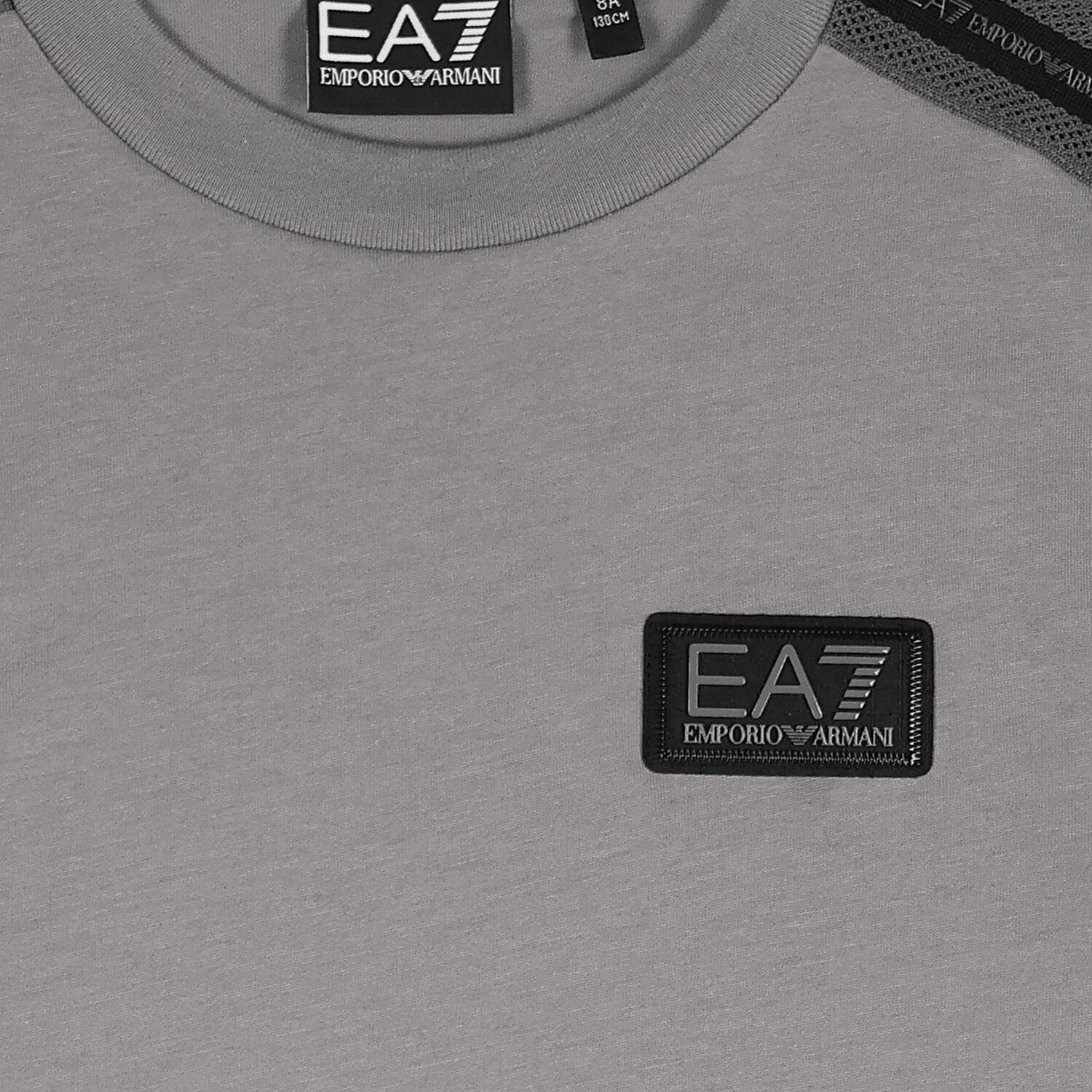 Boys Grey & Black Logo T-Shirt, 2, hi-res