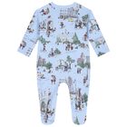 Baby Boys Blue Teddy Bear Babygrow Gift Set, 1, hi-res