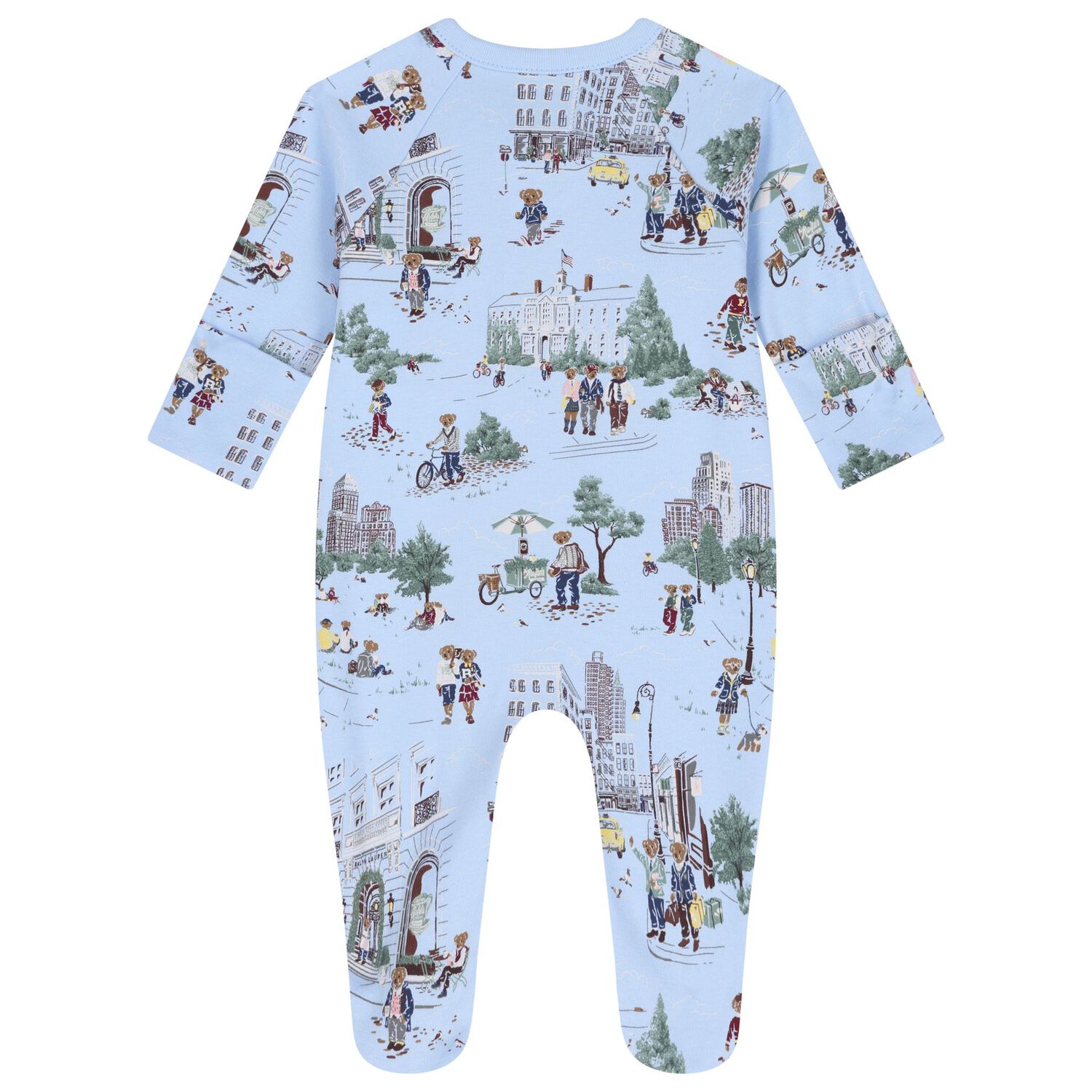 Baby Boys Blue Teddy Bear Babygrow Gift Set, 1, hi-res