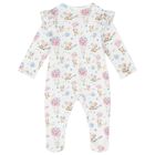 Baby Girls White Azalia Babygrow, 1, hi-res