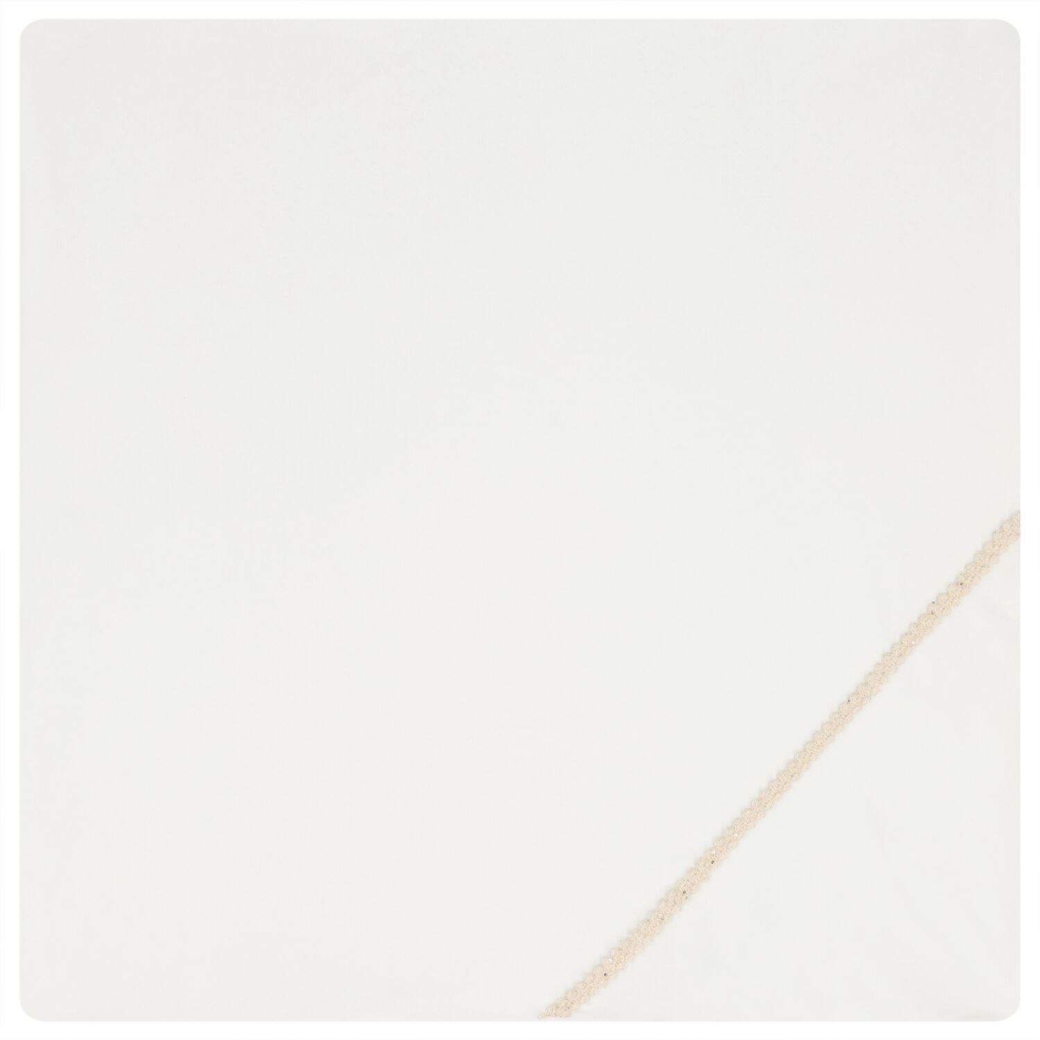 Baby Girls Ivory Velour Blanket, 1, hi-res