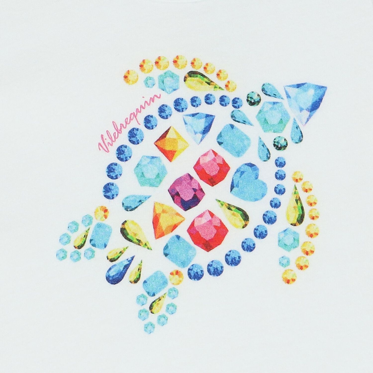 Girls White Logo Turtle Top, 1, hi-res image number null