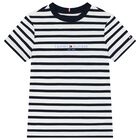 Boys White & Navy Blue Shorts Set, 2, hi-res