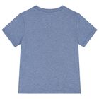 Baby Boys Blue & Beige Polo Bear Shorts Set, 1, hi-res